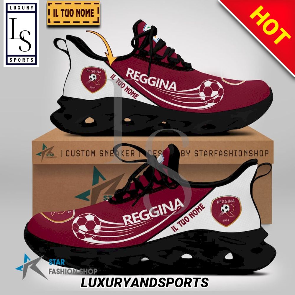 Reggina Calcio Serie B Custom Name Max Soul Shoes - Famjoys Reggina Calcio Serie B Custom Name Max Soul Shoes - Famjoys