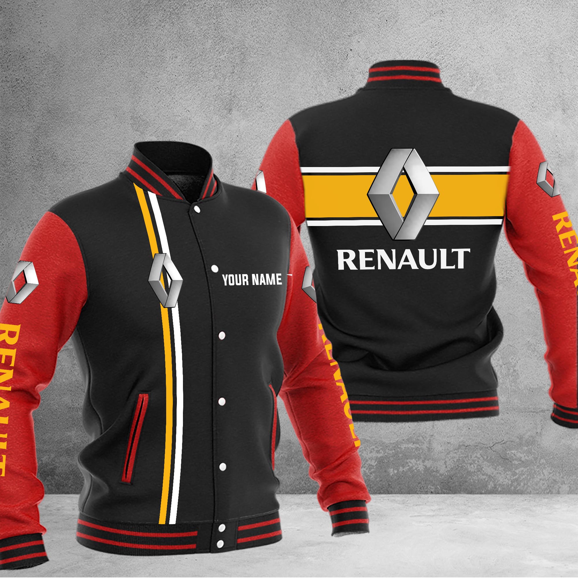 Renault Baseball Jacket - Famjoys Renault Baseball Jacket - Famjoys