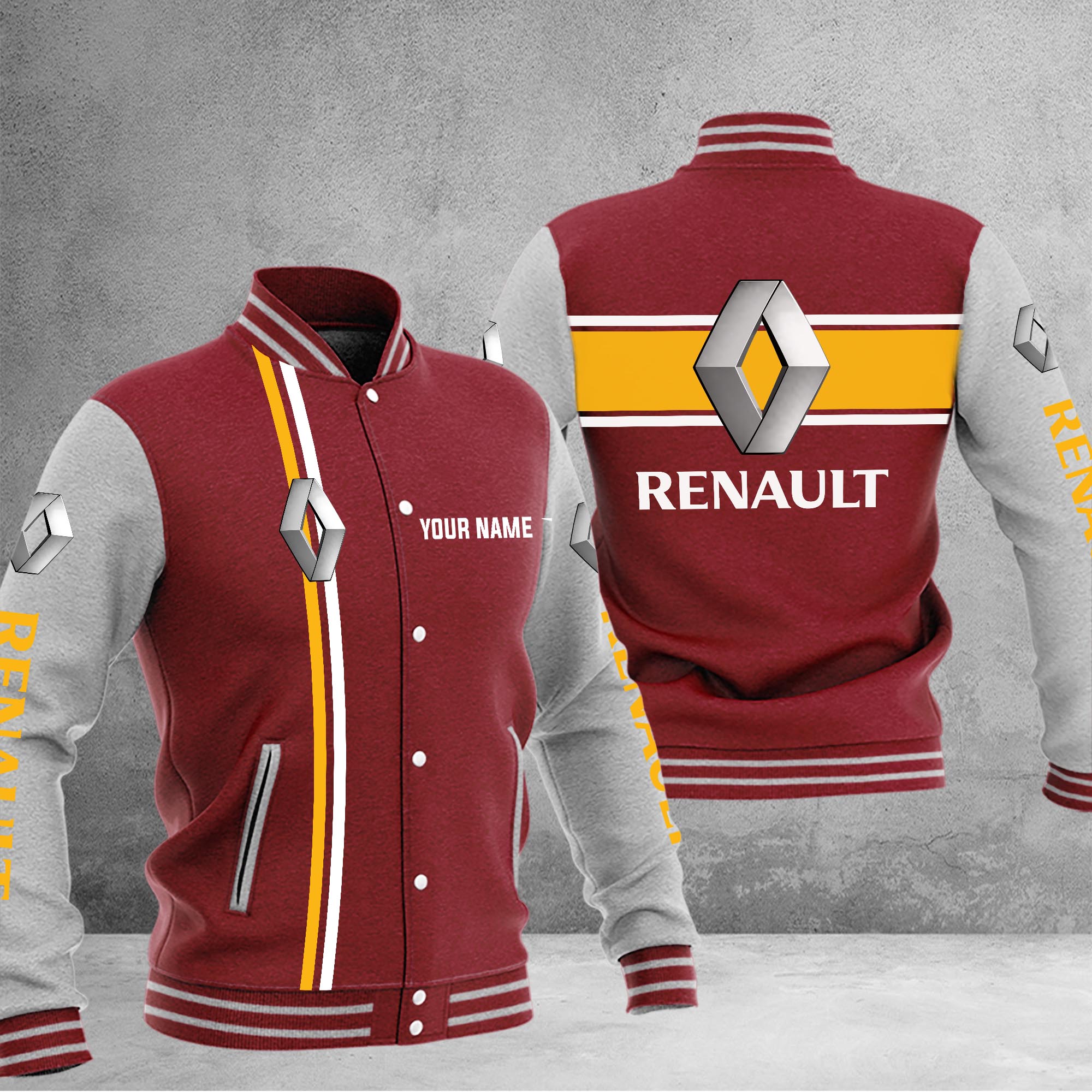 Renault Baseball Jacket - Famjoys Renault Baseball Jacket - Famjoys