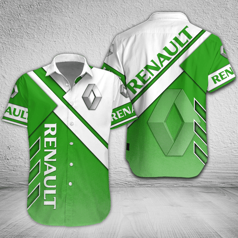 Renault Button Shirt Custom Name, Multicolor - Famjoys Renault Button Shirt Custom Name, Multicolor - Famjoys
