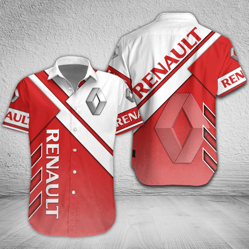 Renault Button Shirt Custom Name, Multicolor - Famjoys Renault Button Shirt Custom Name, Multicolor - Famjoys