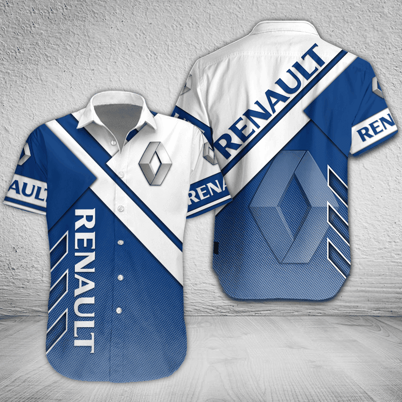 Renault Button Shirt Custom Name, Multicolor - Famjoys Renault Button Shirt Custom Name, Multicolor - Famjoys