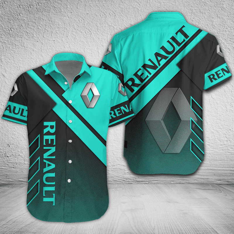 Renault Button Shirt Custom Name, Multicolor - Famjoys Renault Button Shirt Custom Name, Multicolor - Famjoys