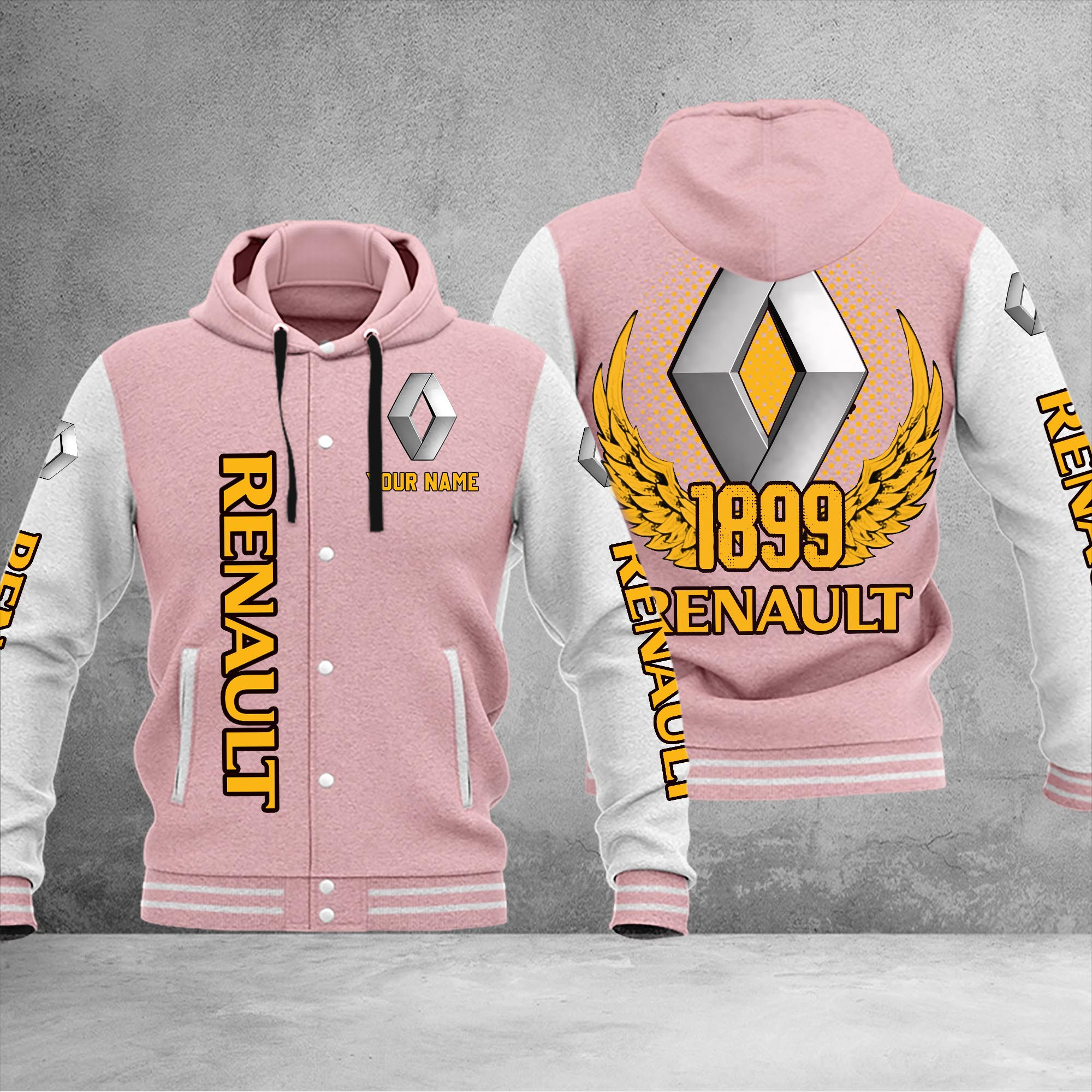 Renault DMHJ1074 Baseball Jacket Multicolor - Famjoys Renault DMHJ1074 Baseball Jacket Multicolor - Famjoys
