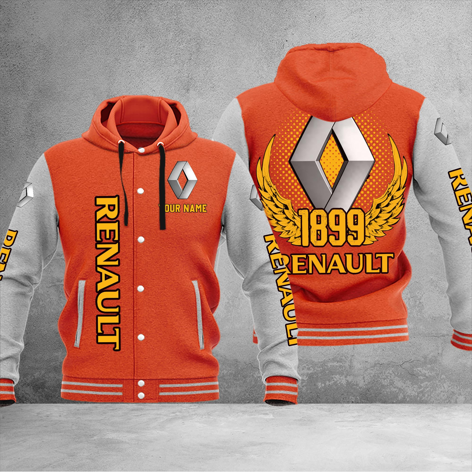 Renault DMHJ1074 Baseball Jacket Multicolor - Famjoys Renault DMHJ1074 Baseball Jacket Multicolor - Famjoys