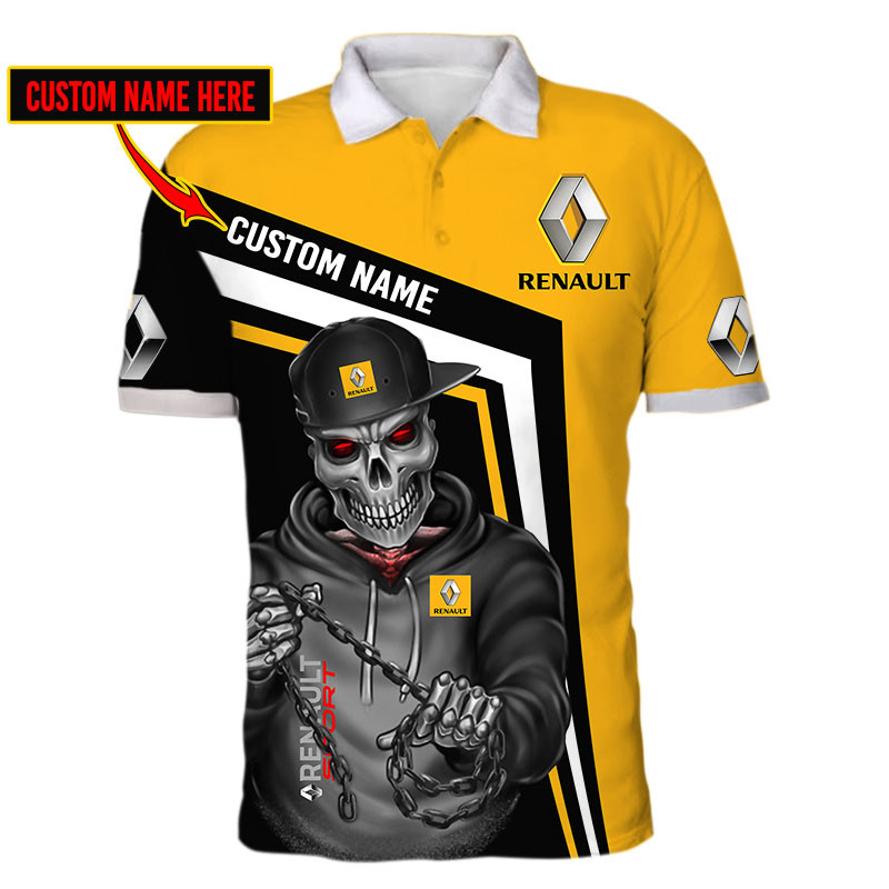 Renault Skull Tshirt, sweatshirt, Polo, Hawaiian, Hoodie 3D Apparel Full Printing Custom Name - Famjoys Renault Skull Tshirt, sweatshirt, Polo, Hawaiian, Hoodie 3D Apparel Full Printing Custom Name - Famjoys