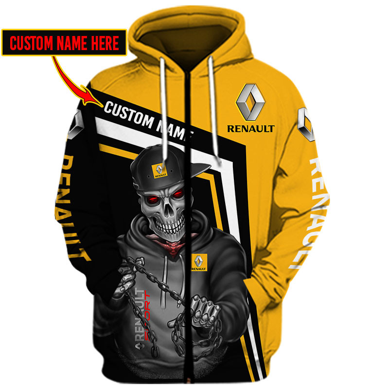 Renault Skull Tshirt, sweatshirt, Polo, Hawaiian, Hoodie 3D Apparel Full Printing Custom Name - Famjoys Renault Skull Tshirt, sweatshirt, Polo, Hawaiian, Hoodie 3D Apparel Full Printing Custom Name - Famjoys