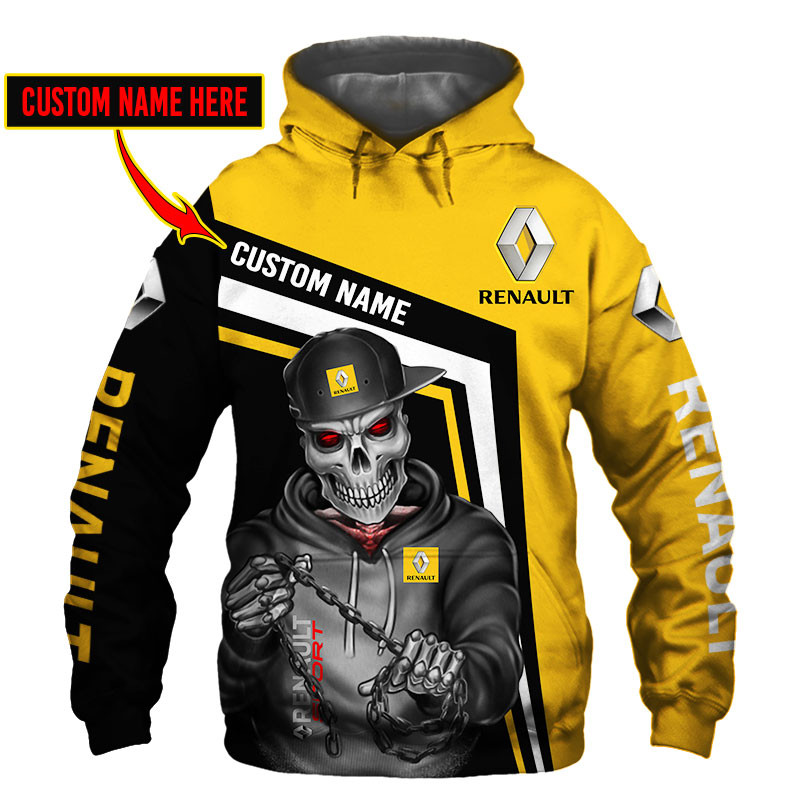 Renault Skull Tshirt, sweatshirt, Polo, Hawaiian, Hoodie 3D Apparel Full Printing Custom Name - Famjoys Renault Skull Tshirt, sweatshirt, Polo, Hawaiian, Hoodie 3D Apparel Full Printing Custom Name - Famjoys