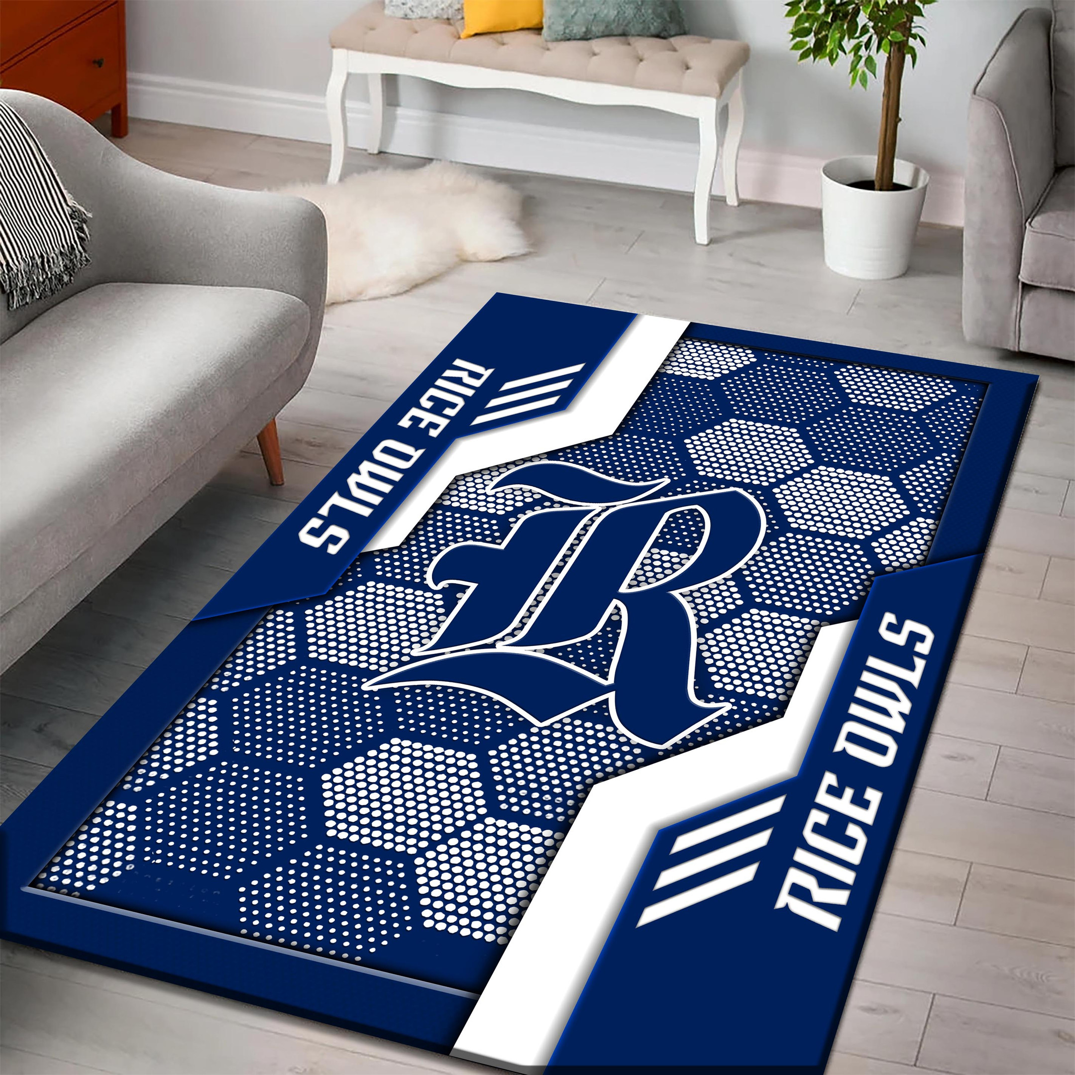 Rice Owls Area Rugs 3715 - Famjoys Rice Owls Area Rugs 3715 - Famjoys