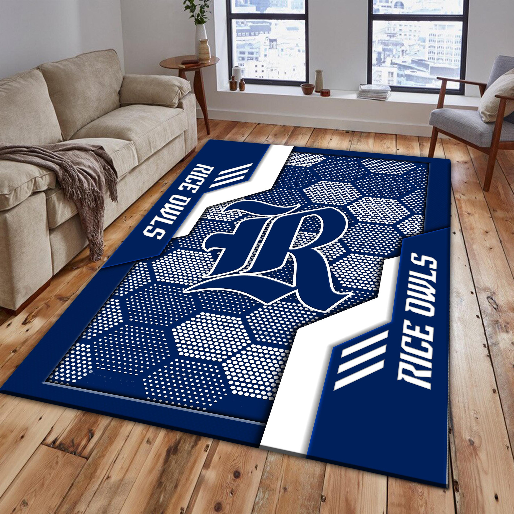 Rice Owls Area Rugs 3715 - Famjoys Rice Owls Area Rugs 3715 - Famjoys