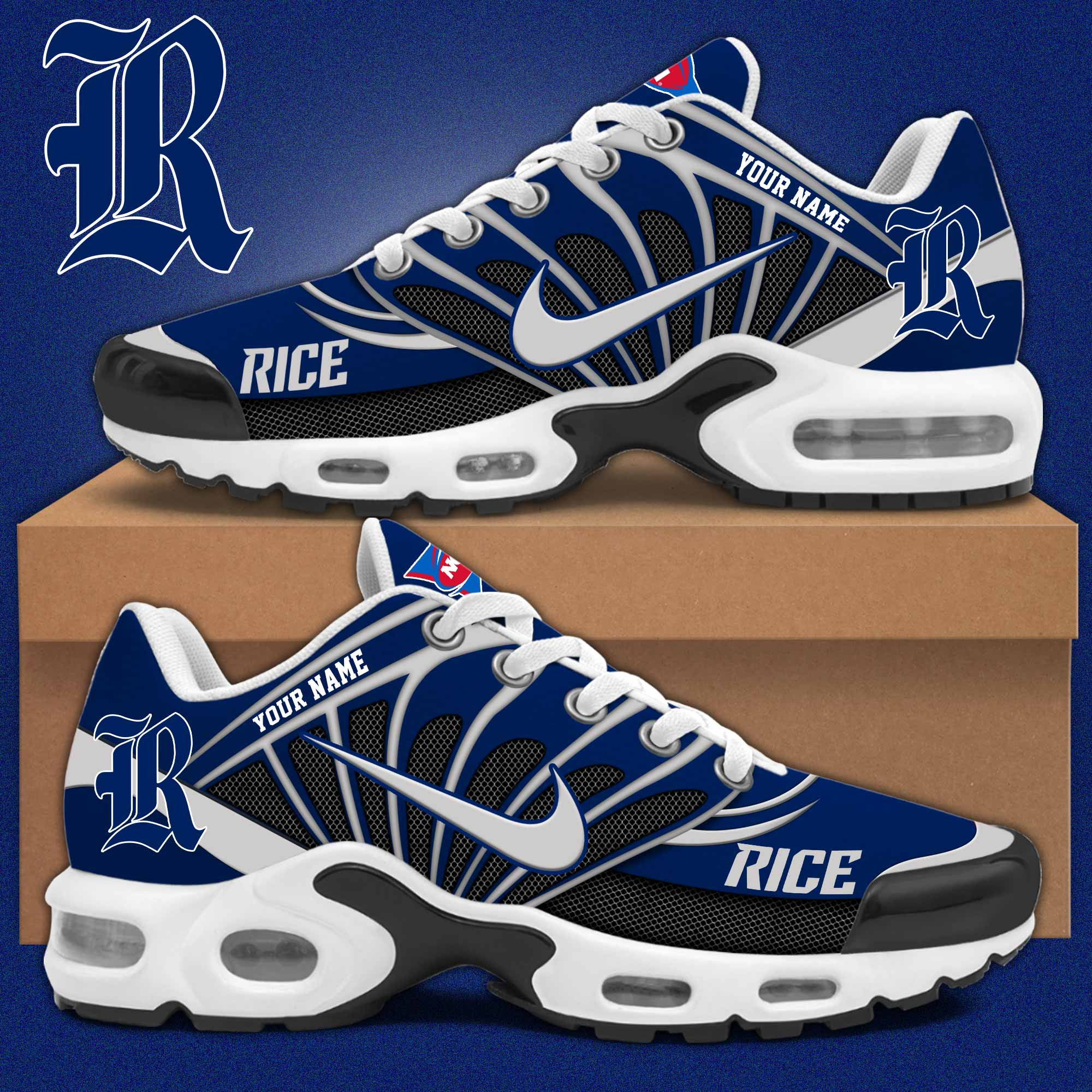 Rice Owls Personalized Shoes S516508 - Famjoys Rice Owls Personalized Shoes S516508 - Famjoys