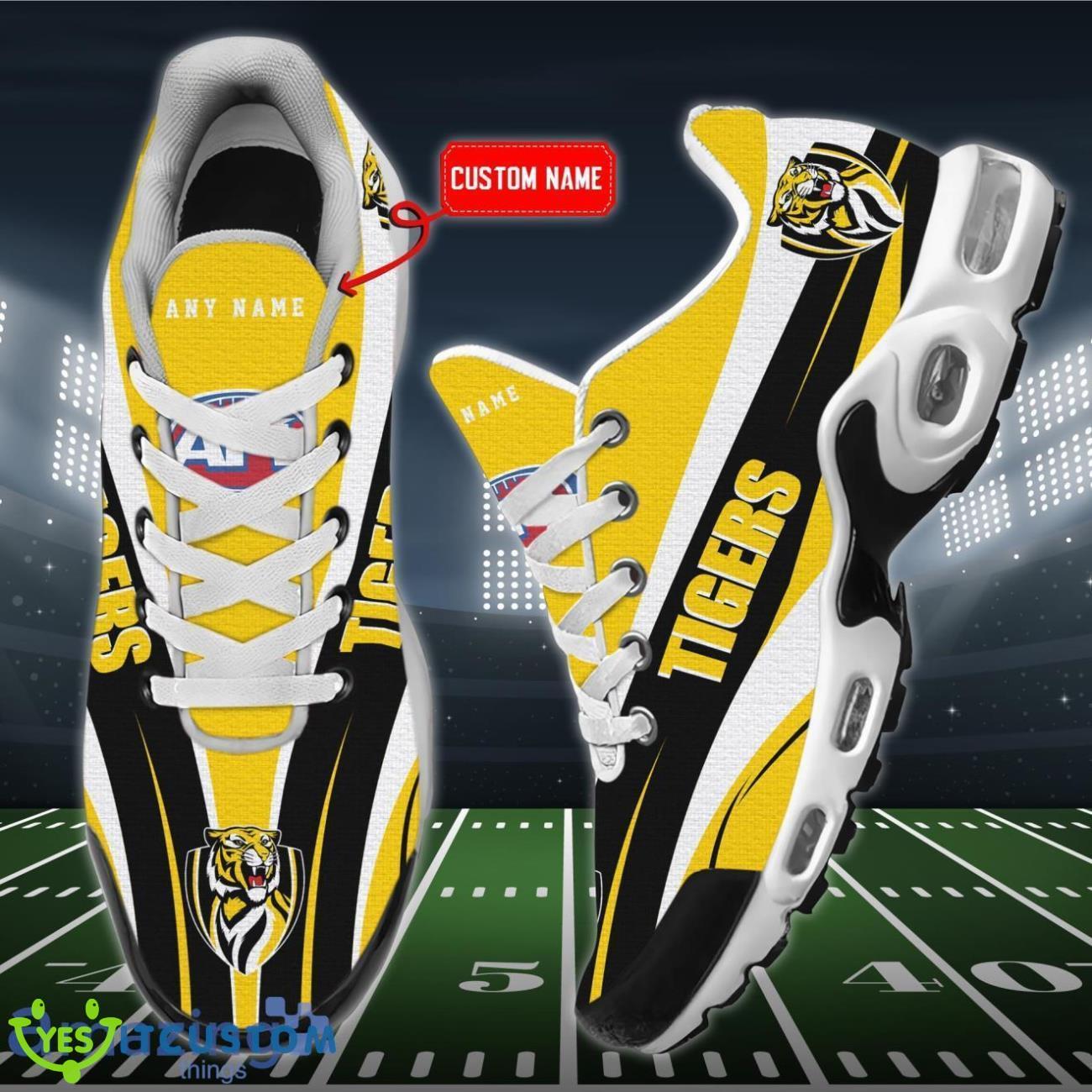Richmond Tigers Personalized Name Air Cushion Sports Shoes Sneaker KLTNS220426 - Famjoys Richmond Tigers Personalized Name Air Cushion Sports Shoes Sneaker KLTNS220426 - Famjoys