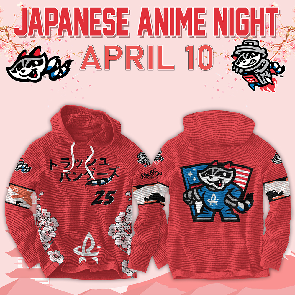Rocket City Trash Pandas 2025 Japanese Anime Night 2d Hoodie - Famjoys Rocket City Trash Pandas 2025 Japanese Anime Night 2d Hoodie - Famjoys