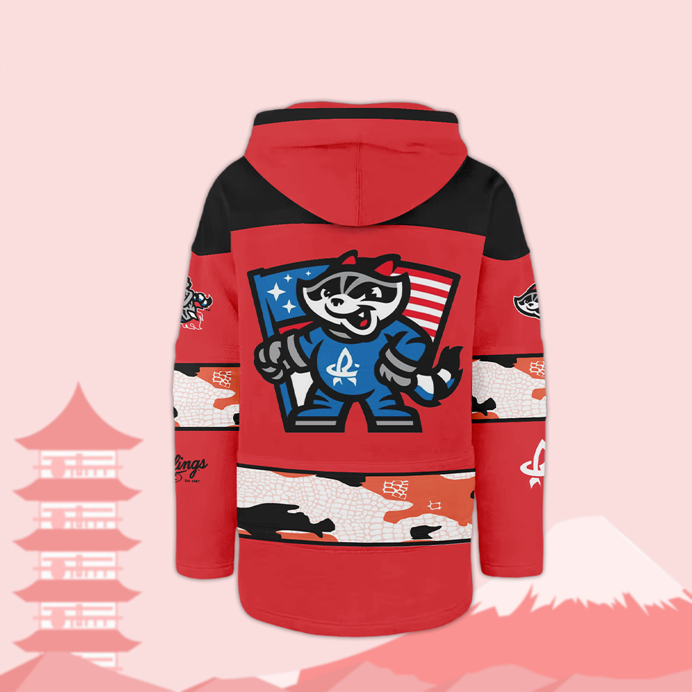 Rocket City Trash Pandas 2025 Japanese Anime Night Lace up Hoodie - Famjoys Rocket City Trash Pandas 2025 Japanese Anime Night Lace up Hoodie - Famjoys