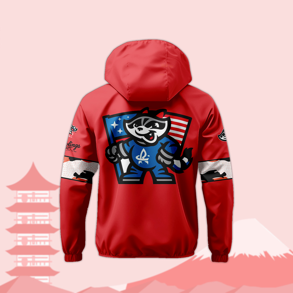 Rocket City Trash Pandas 2025 Japanese Anime Night Pullover Wind Jacket - Famjoys Rocket City Trash Pandas 2025 Japanese Anime Night Pullover Wind Jacket - Famjoys