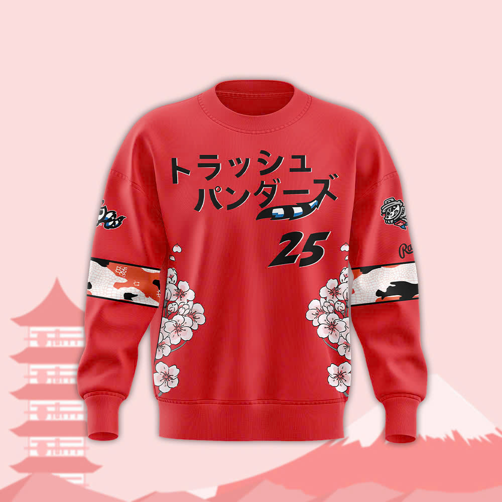 Rocket City Trash Pandas 2025 Japanese Anime Night Sweatshirt - Famjoys Rocket City Trash Pandas 2025 Japanese Anime Night Sweatshirt - Famjoys