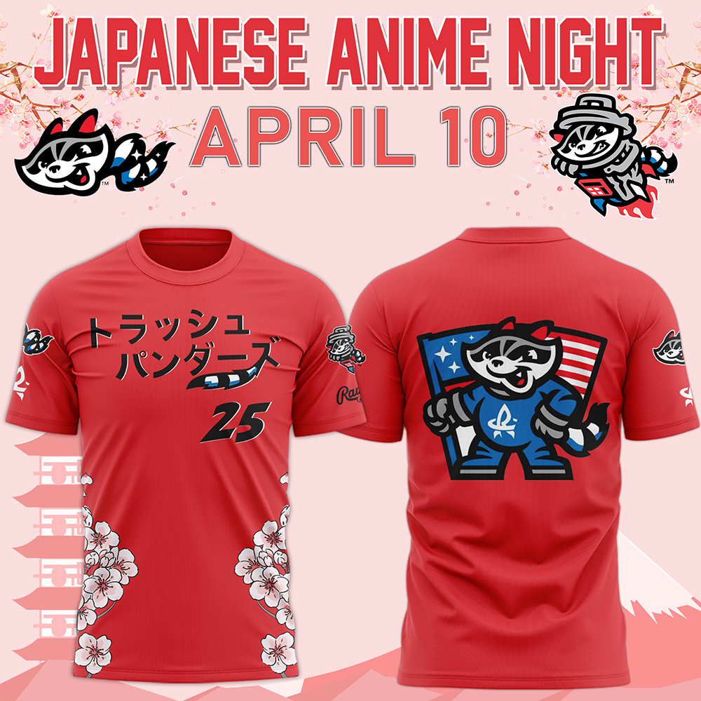 Rocket City Trash Pandas 2025 Japanese Anime Night TShirt - Famjoys Rocket City Trash Pandas 2025 Japanese Anime Night TShirt - Famjoys