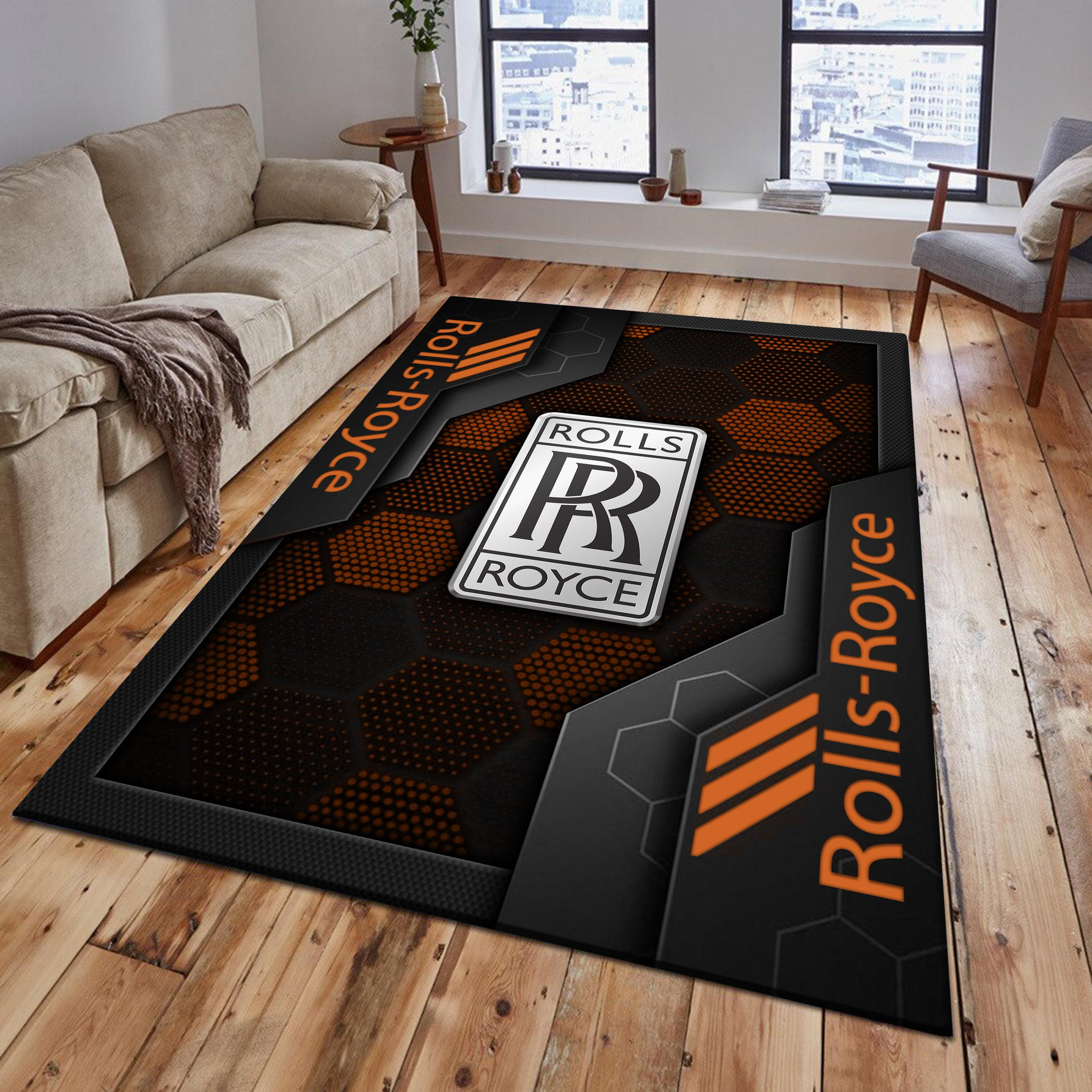 Rolls Royce Area Rugs 2560 Multicolor - Famjoys Rolls Royce Area Rugs 2560 Multicolor - Famjoys
