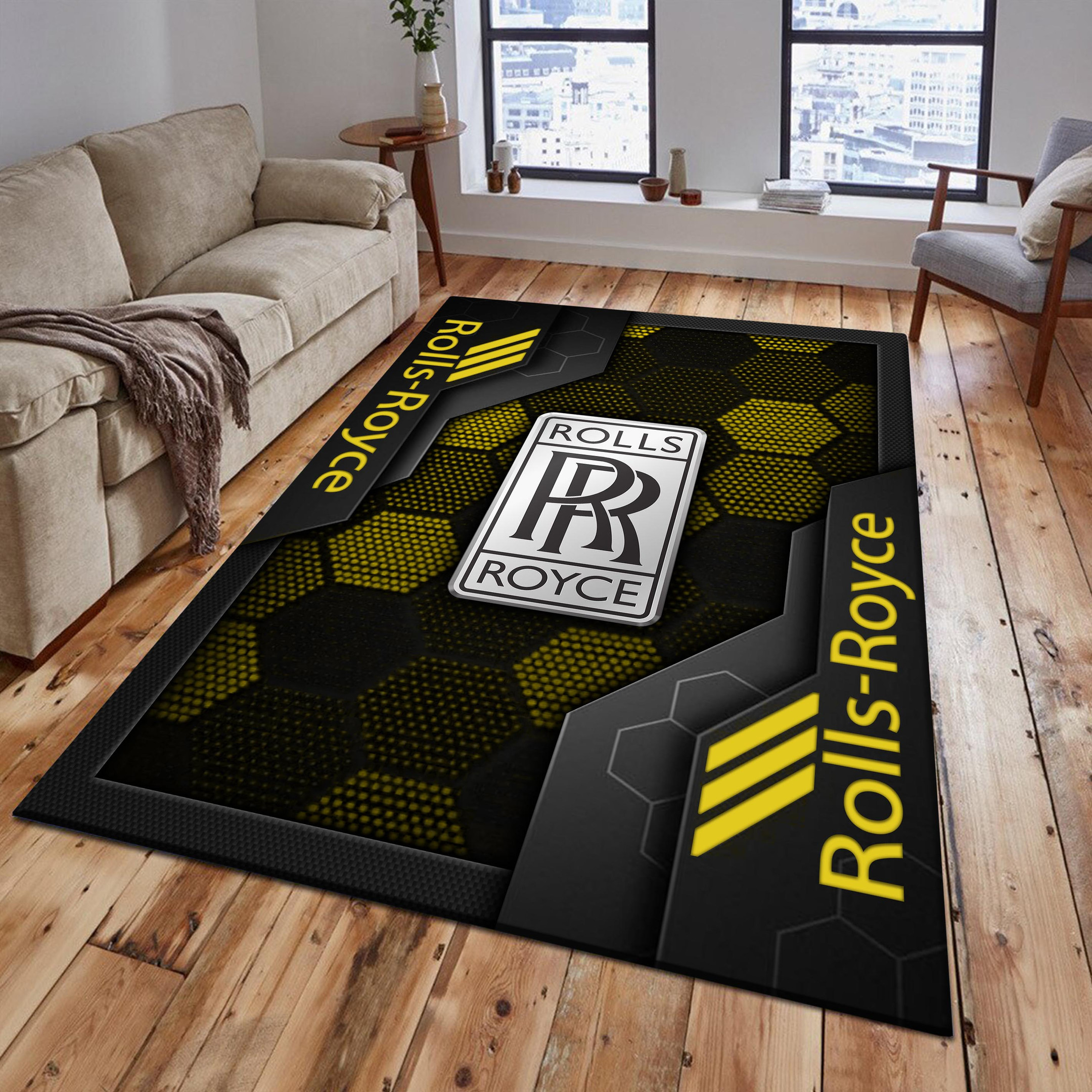 Rolls Royce Area Rugs 2560 Multicolor - Famjoys Rolls Royce Area Rugs 2560 Multicolor - Famjoys