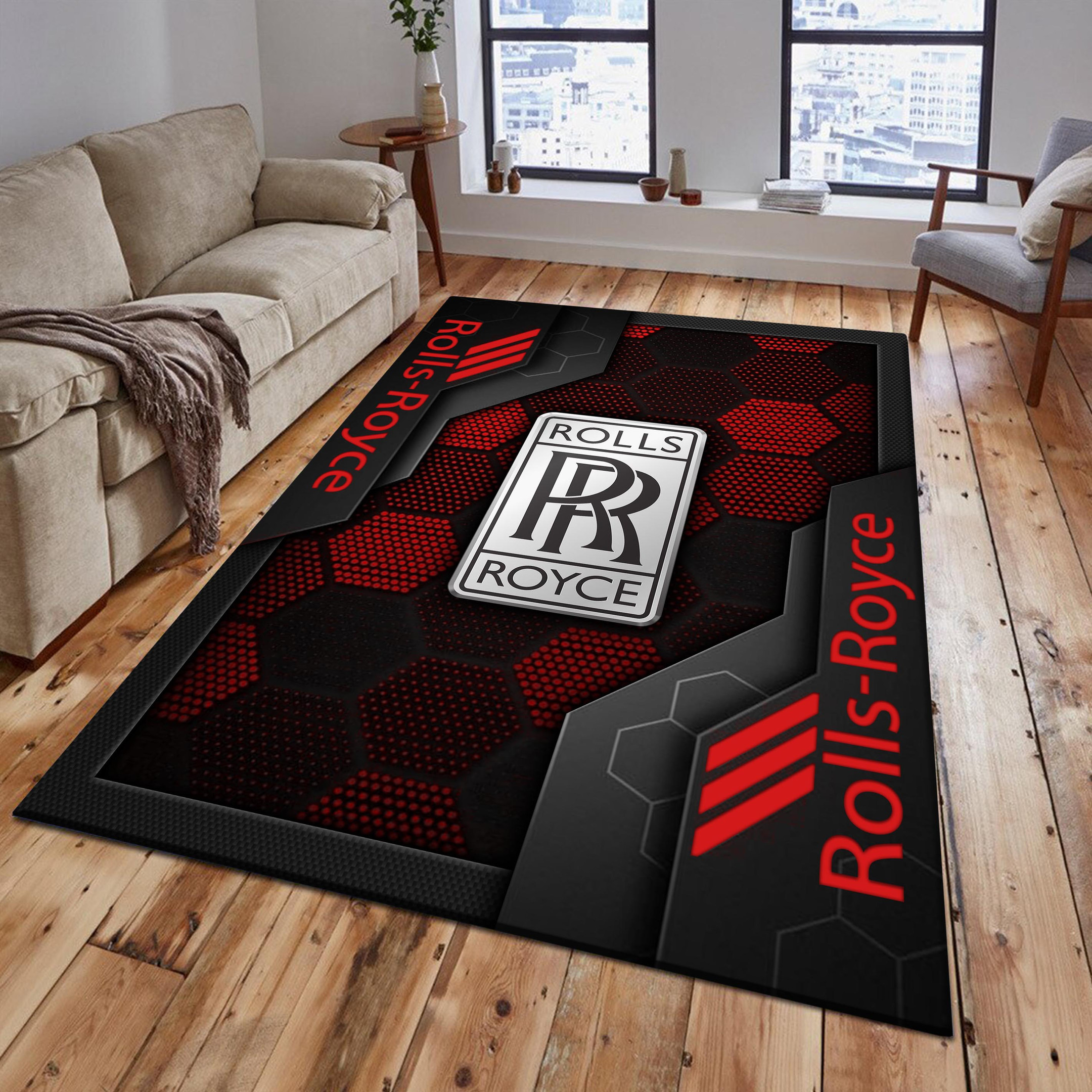 Rolls Royce Area Rugs 2560 Multicolor - Famjoys Rolls Royce Area Rugs 2560 Multicolor - Famjoys