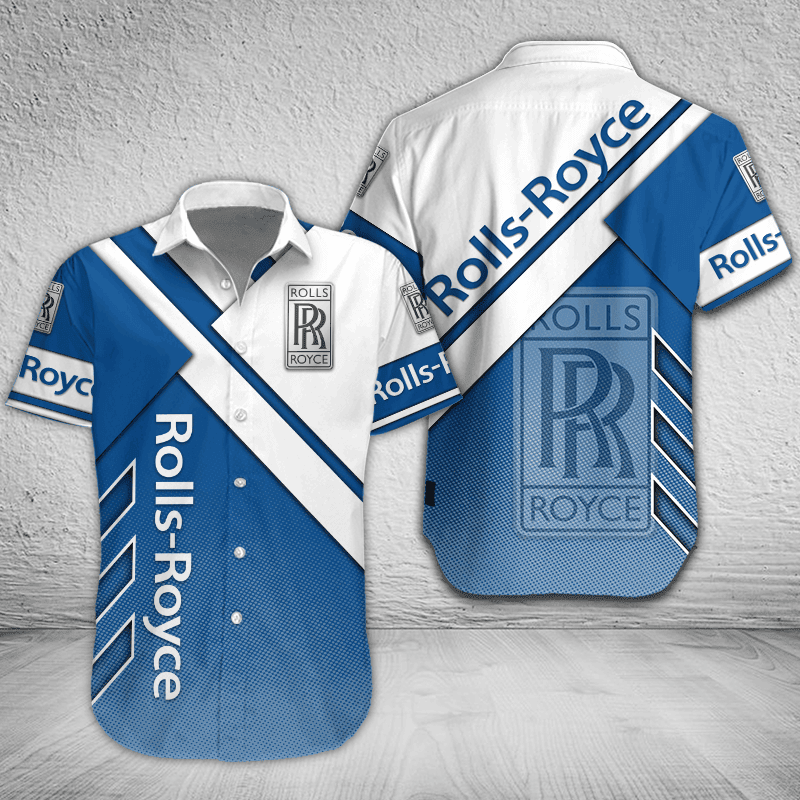 Rolls Royce Button Shirt Custom Name, Multicolor - Famjoys Rolls Royce Button Shirt Custom Name, Multicolor - Famjoys