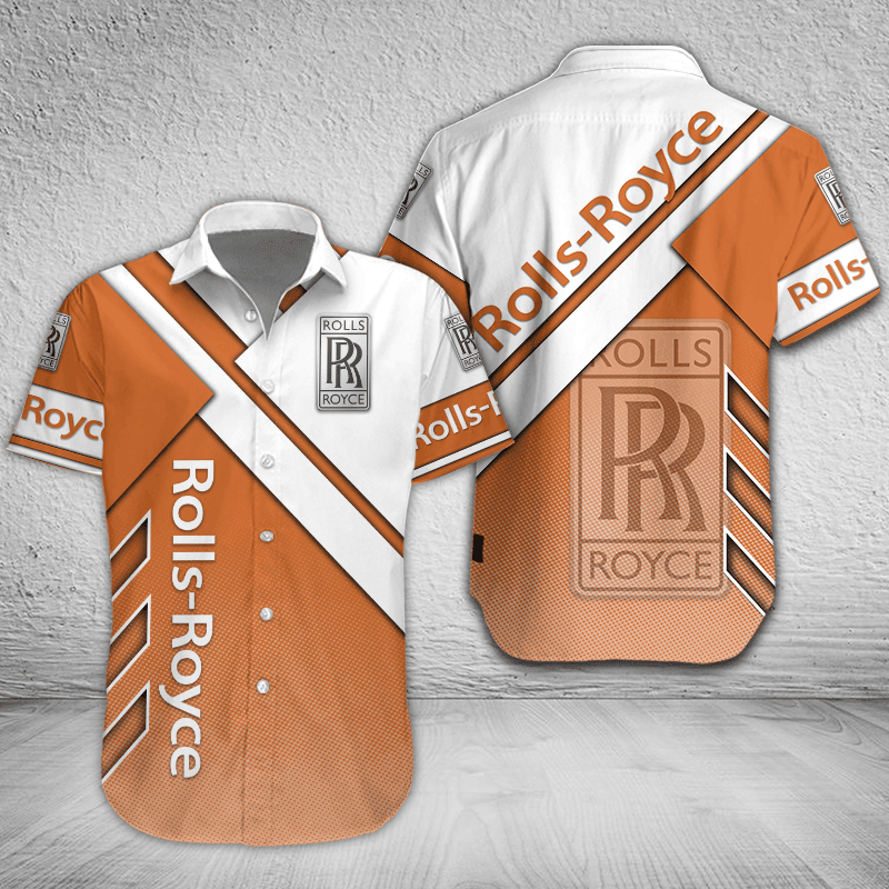 Rolls Royce Button Shirt Custom Name, Multicolor - Famjoys Rolls Royce Button Shirt Custom Name, Multicolor - Famjoys