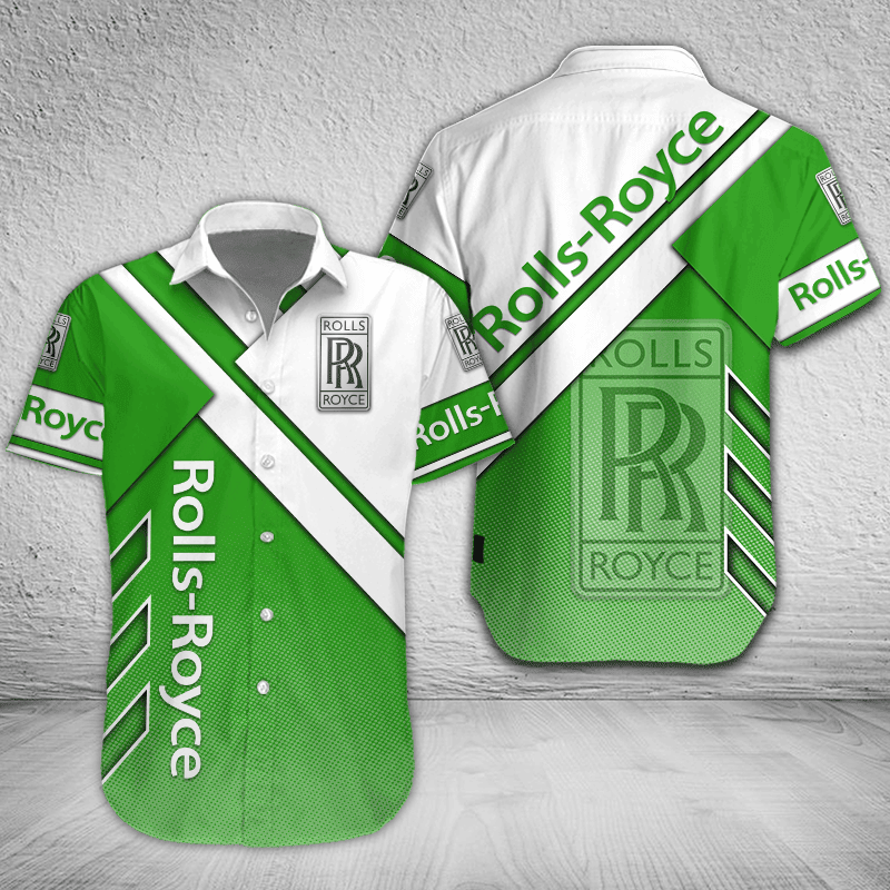 Rolls Royce Button Shirt Custom Name, Multicolor - Famjoys Rolls Royce Button Shirt Custom Name, Multicolor - Famjoys