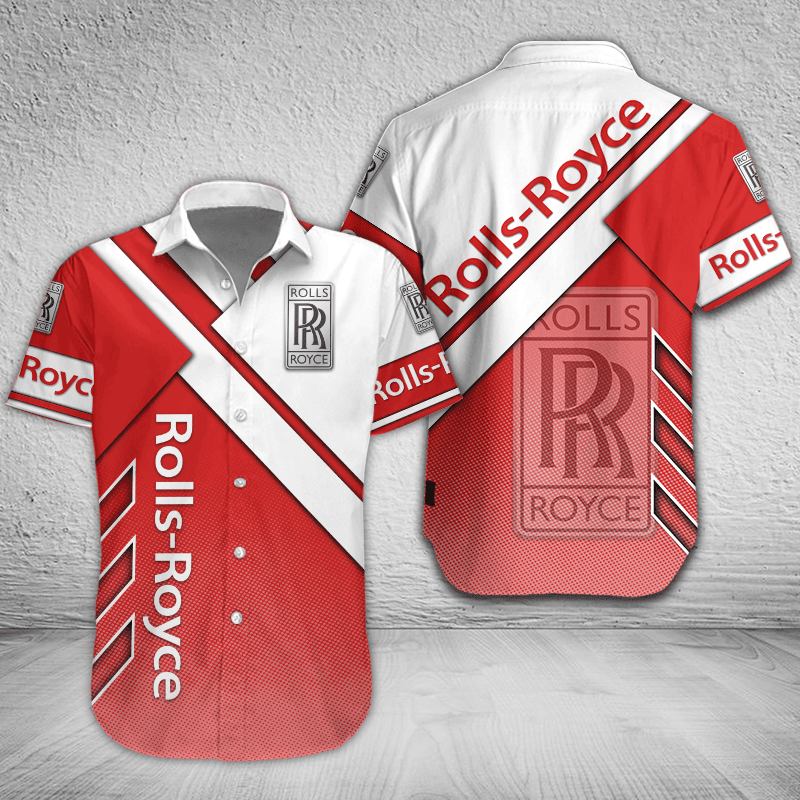 Rolls Royce Button Shirt Custom Name, Multicolor - Famjoys Rolls Royce Button Shirt Custom Name, Multicolor - Famjoys