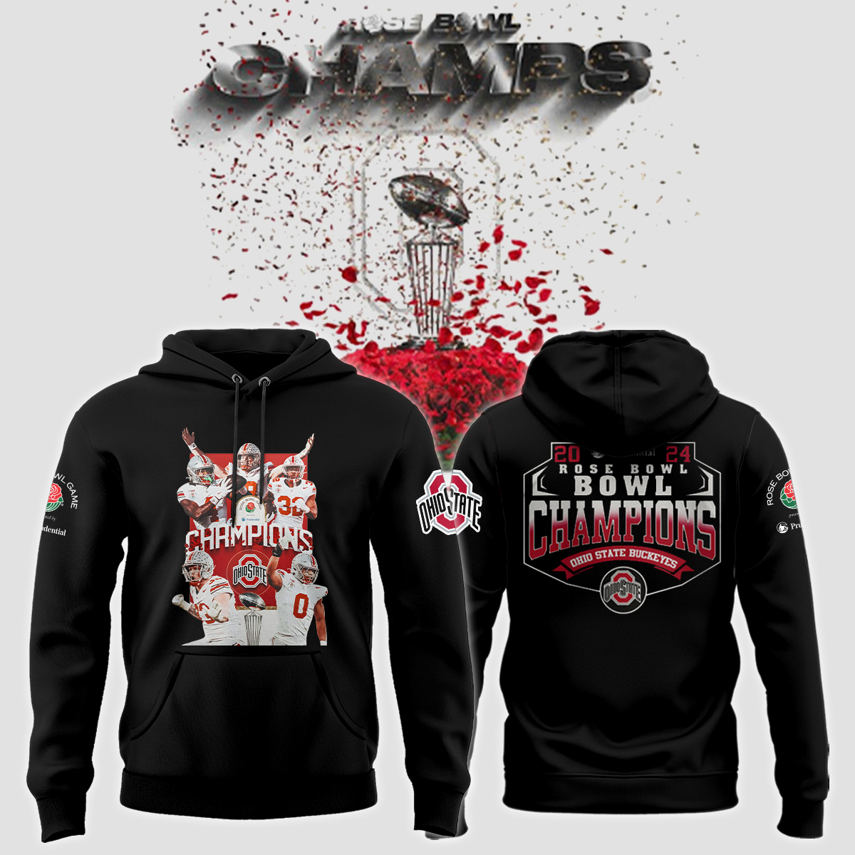 Rose Champion Hoodie V2 - Famjoys Rose Champion Hoodie V2 - Famjoys