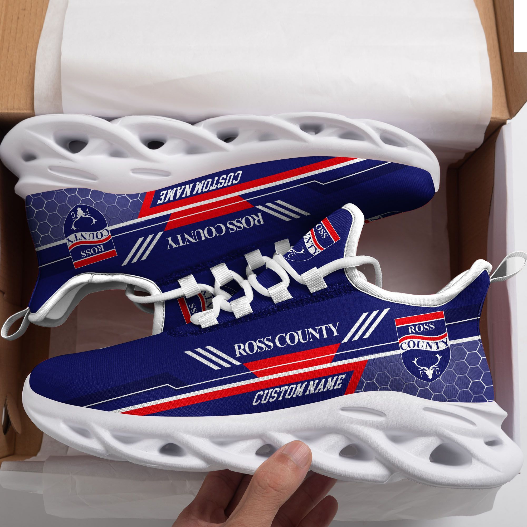 Ross County Custom Personalized Max Soul Sneakers Shoes - Famjoys Ross County Custom Personalized Max Soul Sneakers Shoes - Famjoys