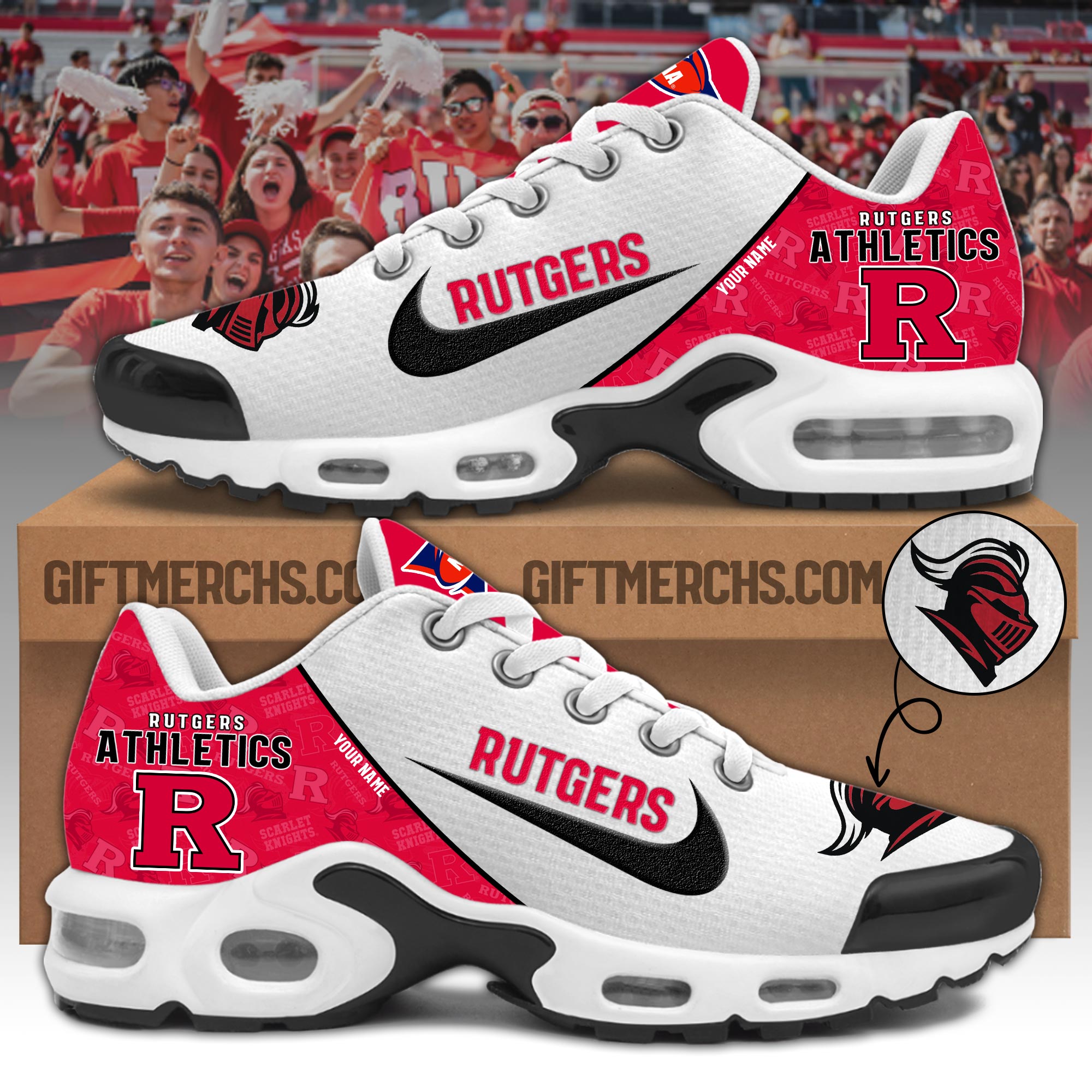 Rutgers Personalized Shoes - Famjoys Rutgers Personalized Shoes - Famjoys