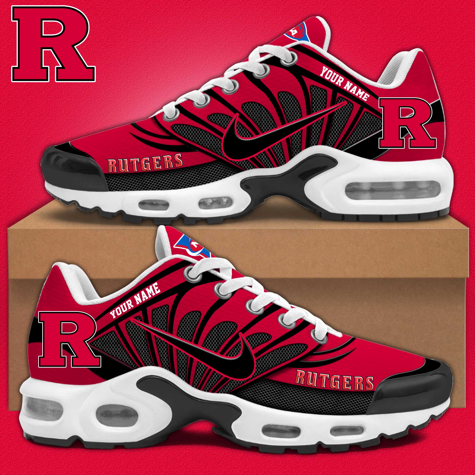 Rutgers Personalized Shoes - Famjoys Rutgers Personalized Shoes - Famjoys