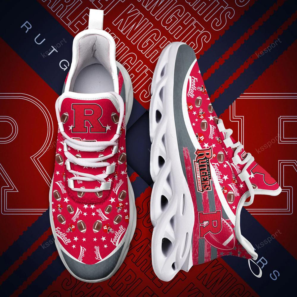 Rutgers Scarlet Knights Max Soul Clunky Sneakers - Famjoys Rutgers Scarlet Knights Max Soul Clunky Sneakers - Famjoys
