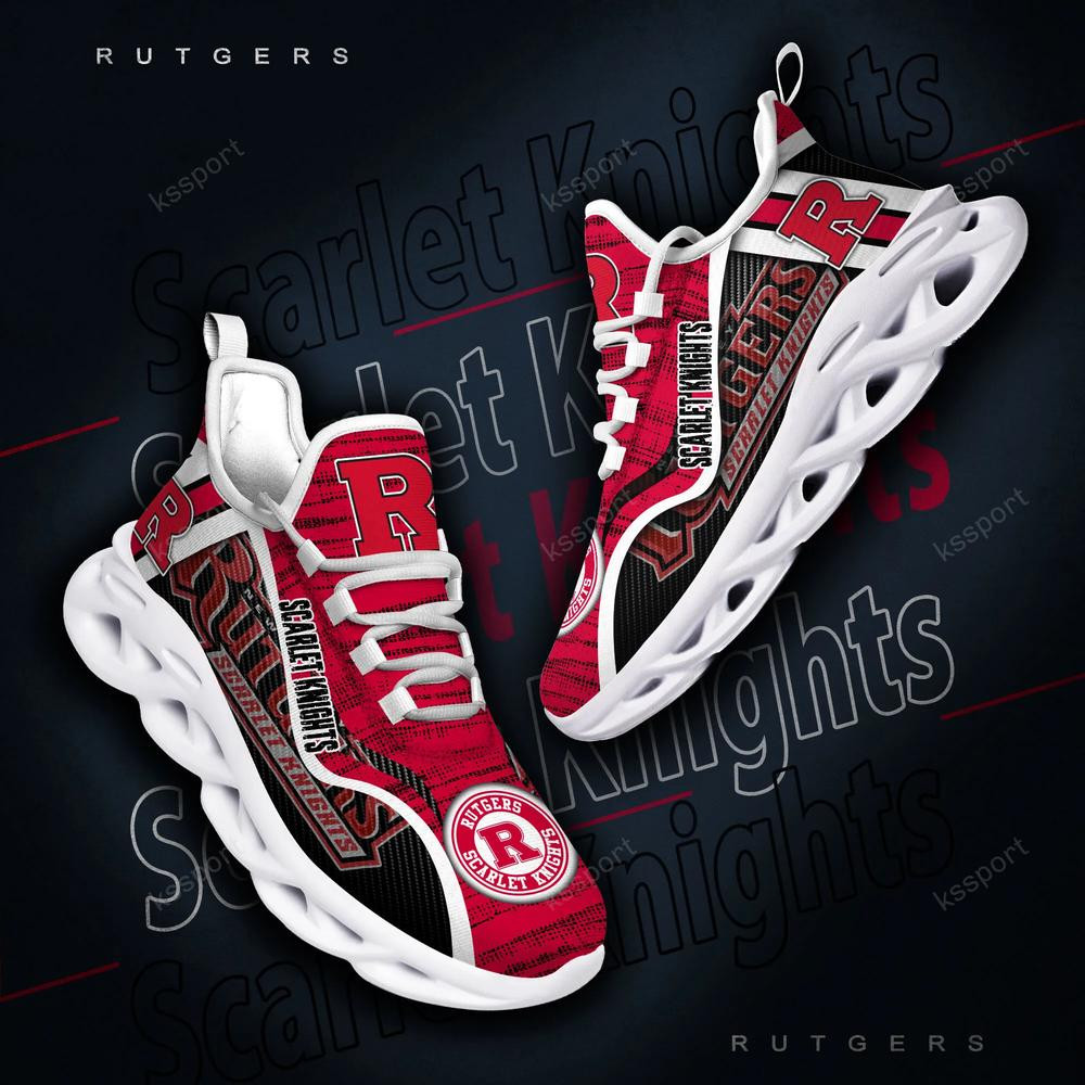 Rutgers Scarlet Knights Personalized Max Soul Shoes 2022 - Famjoys Rutgers Scarlet Knights Personalized Max Soul Shoes 2022 - Famjoys