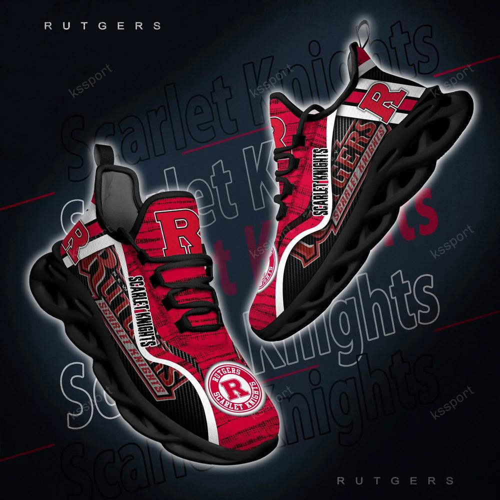 Rutgers Scarlet Knights Personalized Max Soul Shoes 2022 - Famjoys Rutgers Scarlet Knights Personalized Max Soul Shoes 2022 - Famjoys
