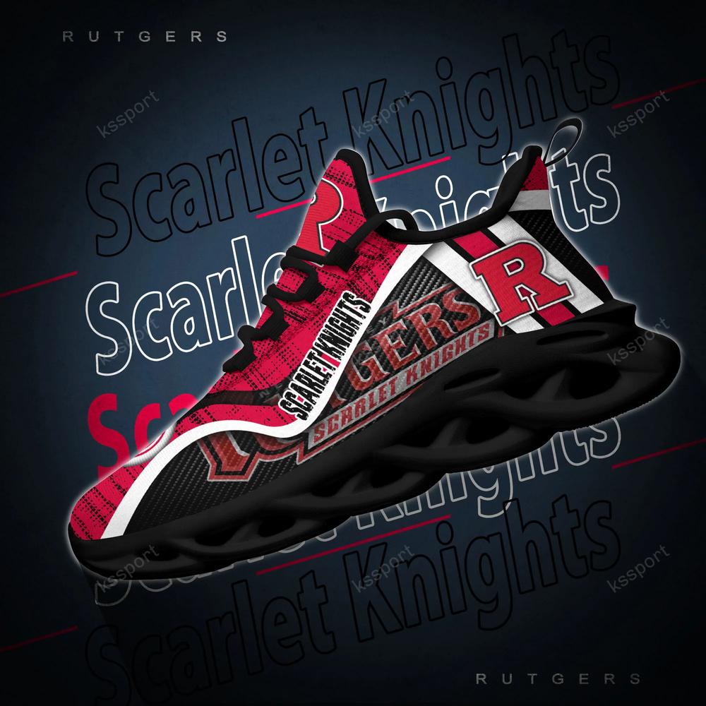 Rutgers Scarlet Knights Personalized Max Soul Shoes 2022 - Famjoys Rutgers Scarlet Knights Personalized Max Soul Shoes 2022 - Famjoys