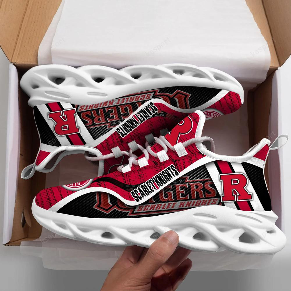 Rutgers Scarlet Knights Personalized Max Soul Shoes 2022 - Famjoys Rutgers Scarlet Knights Personalized Max Soul Shoes 2022 - Famjoys