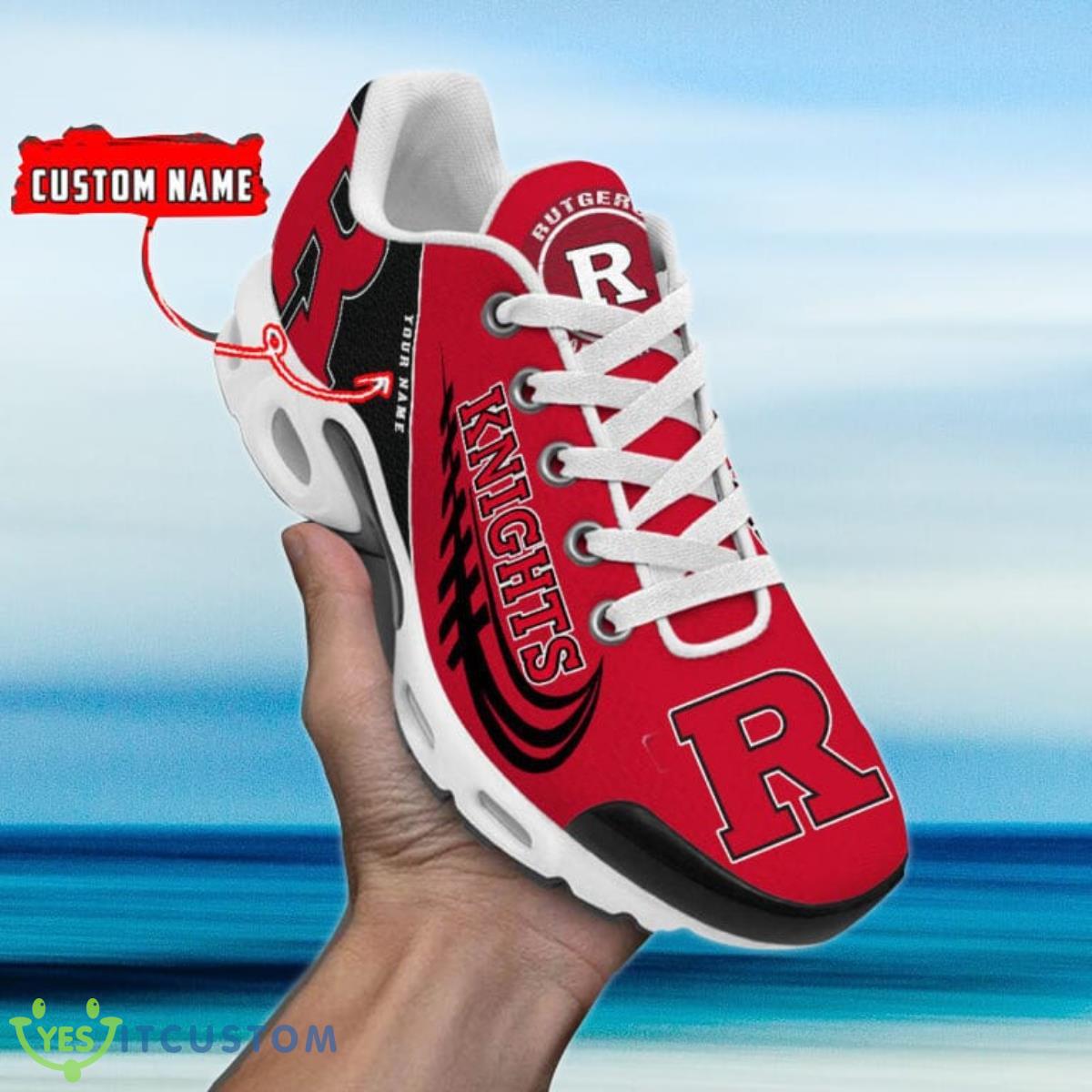 Rutgers Scarlet Knights Personalized Name Air Cushion Sports Shoes Sneaker KLTNS220427 - Famjoys Rutgers Scarlet Knights Personalized Name Air Cushion Sports Shoes Sneaker KLTNS220427 - Famjoys