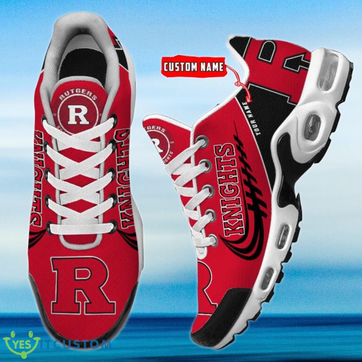 Rutgers Scarlet Knights Personalized Name Air Cushion Sports Shoes Sneaker KLTNS220427 - Famjoys Rutgers Scarlet Knights Personalized Name Air Cushion Sports Shoes Sneaker KLTNS220427 - Famjoys