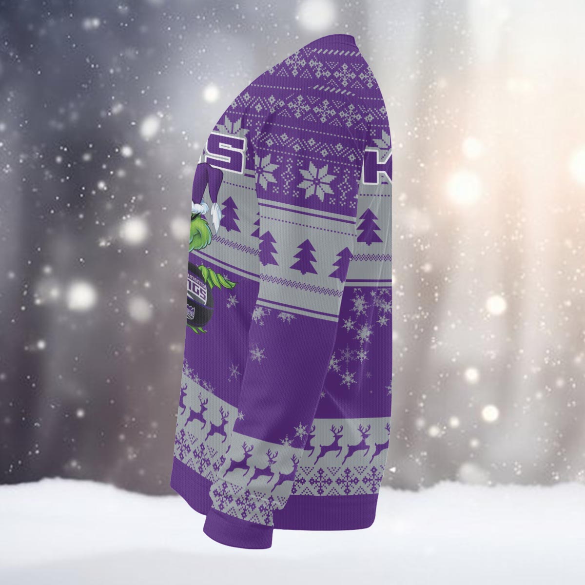 Sacramento Kings Grinch Christmas Ugly Sweater - Famjoys Sacramento Kings Grinch Christmas Ugly Sweater - Famjoys