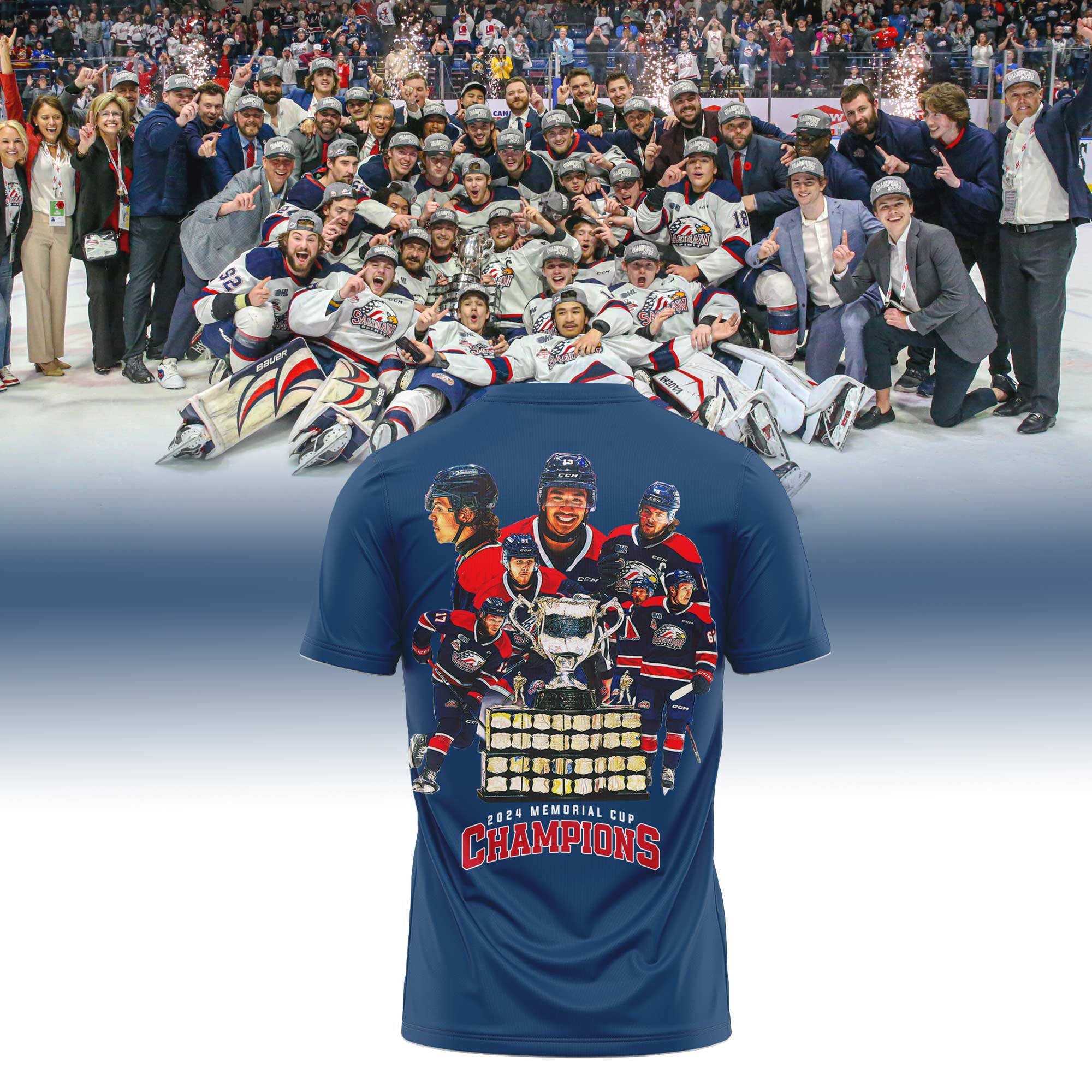 Saginaw Spirit Tshirt ” Forever Not Just When We Win “ - Famjoys Saginaw Spirit Tshirt ” Forever Not Just When We Win “ - Famjoys