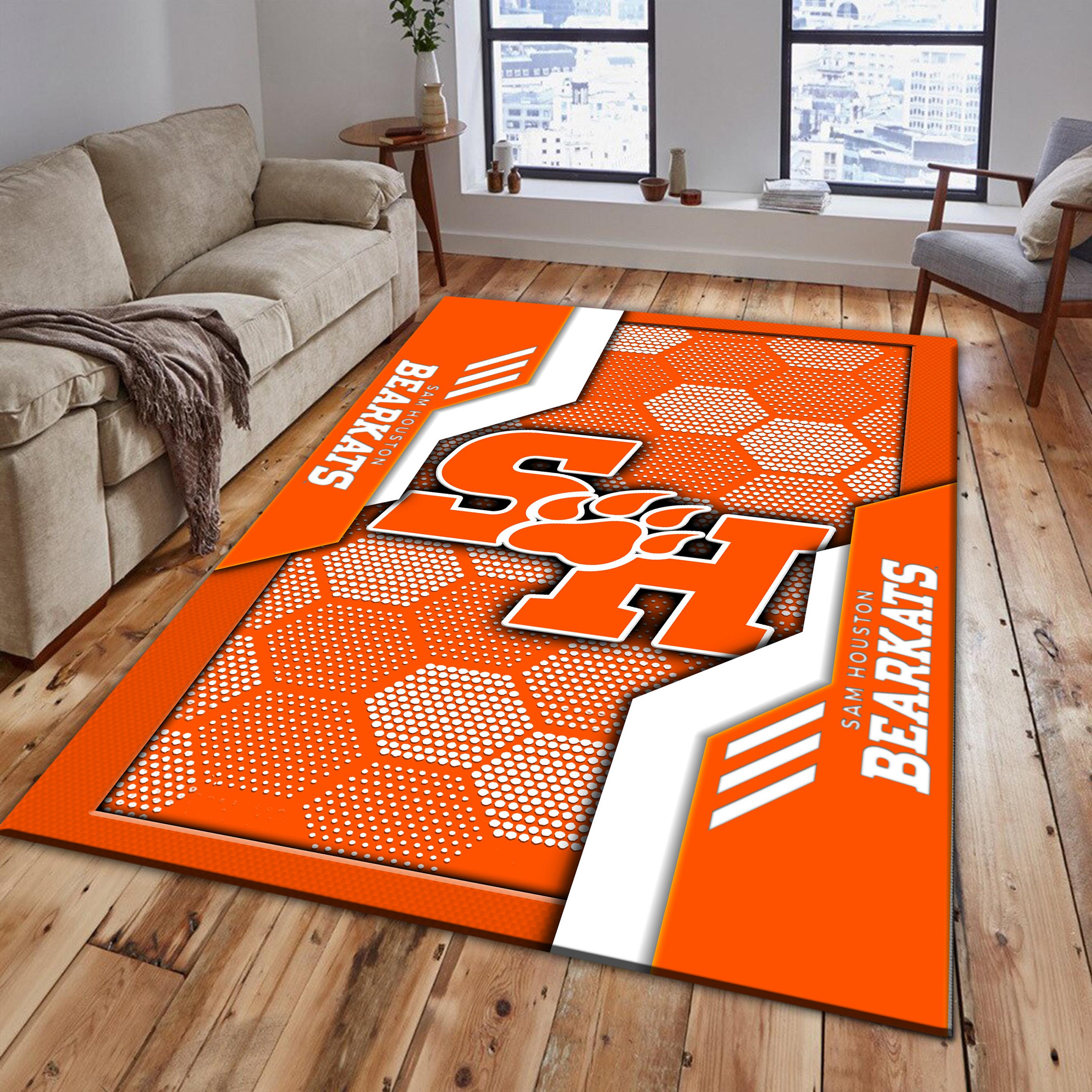 Sam Houston Bearkats Area Rugs 3763 - Famjoys Sam Houston Bearkats Area Rugs 3763 - Famjoys