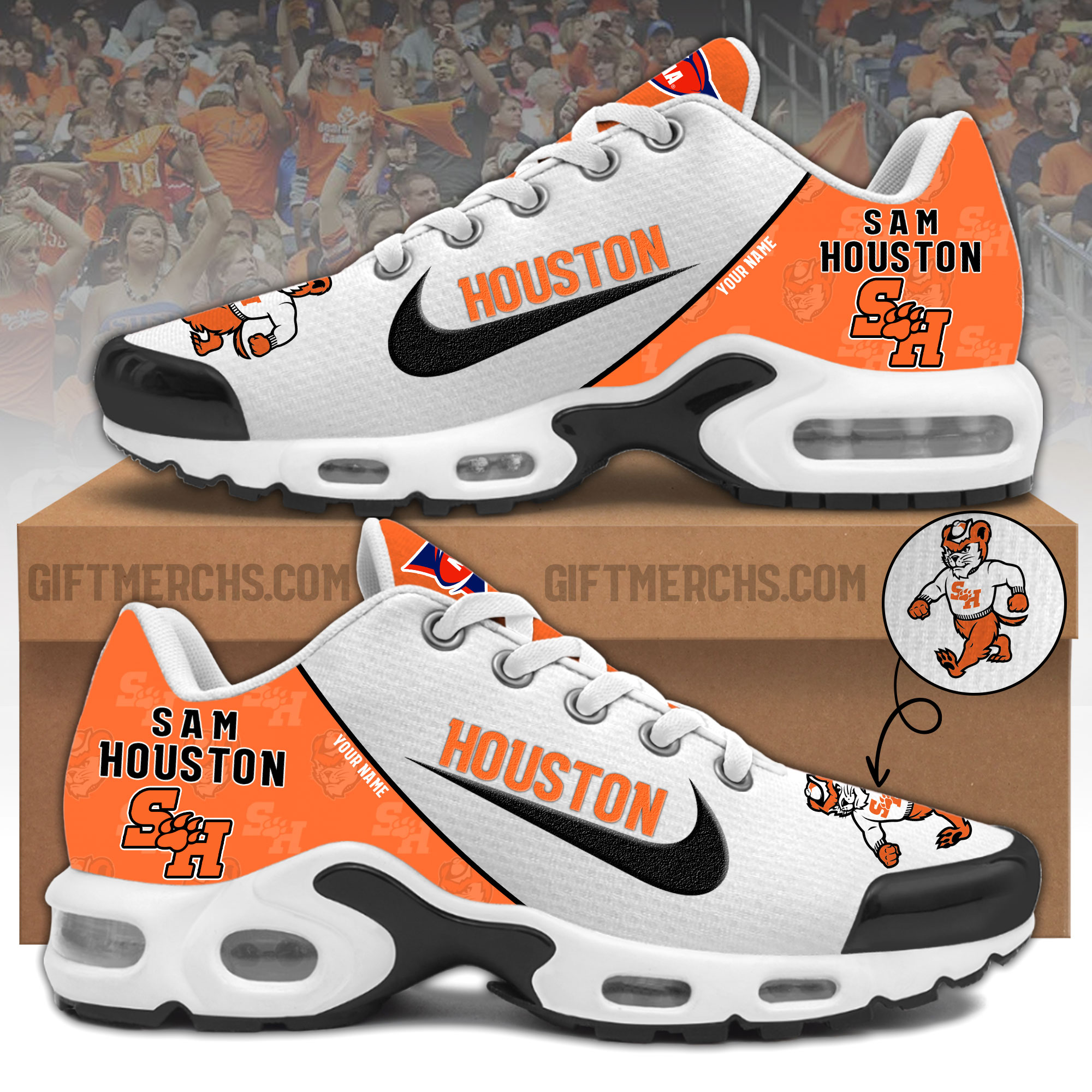 Sam Houston State Personalized Shoes - Famjoys Sam Houston State Personalized Shoes - Famjoys