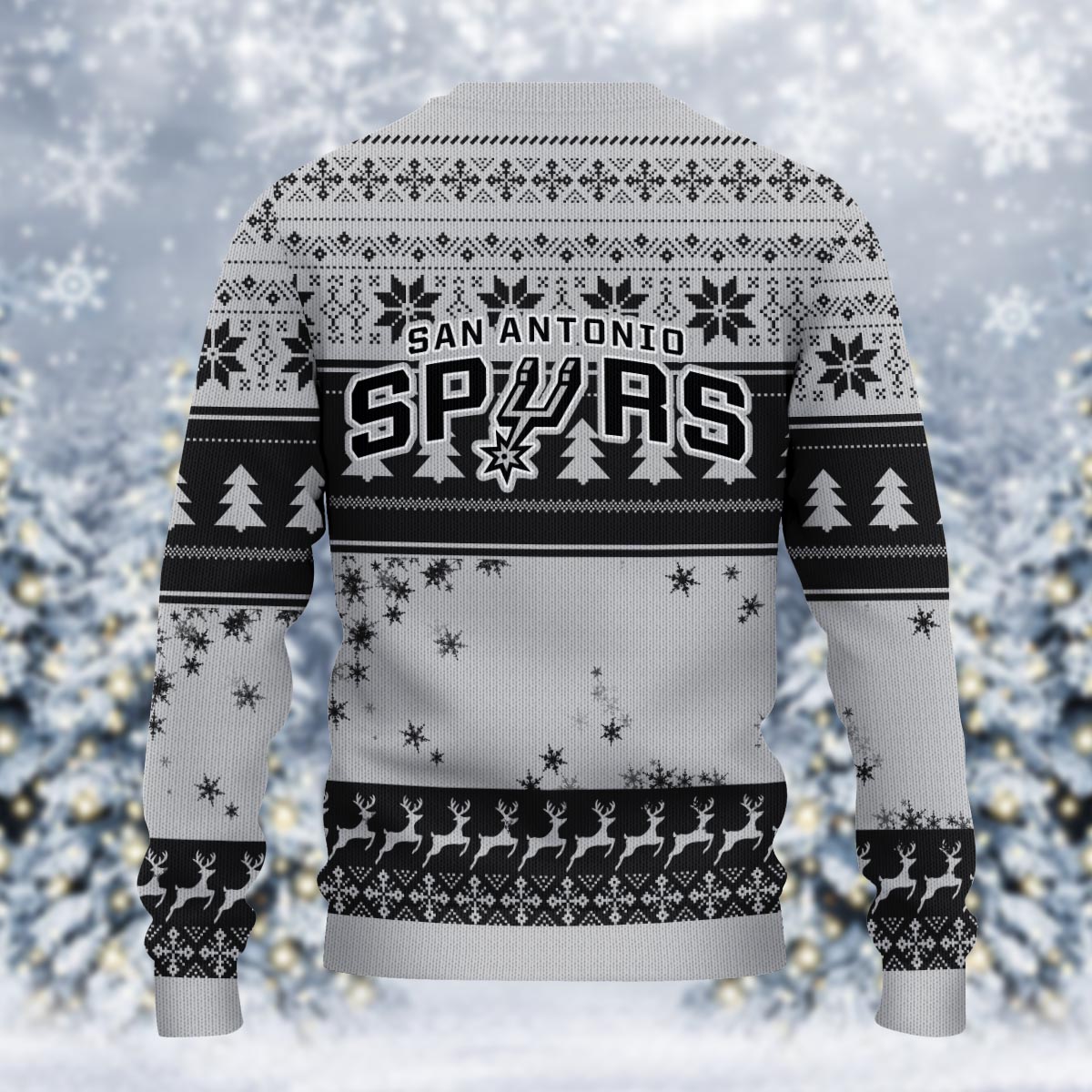 San Antonio Spurs Grinch Christmas Ugly Sweater - Famjoys San Antonio Spurs Grinch Christmas Ugly Sweater - Famjoys