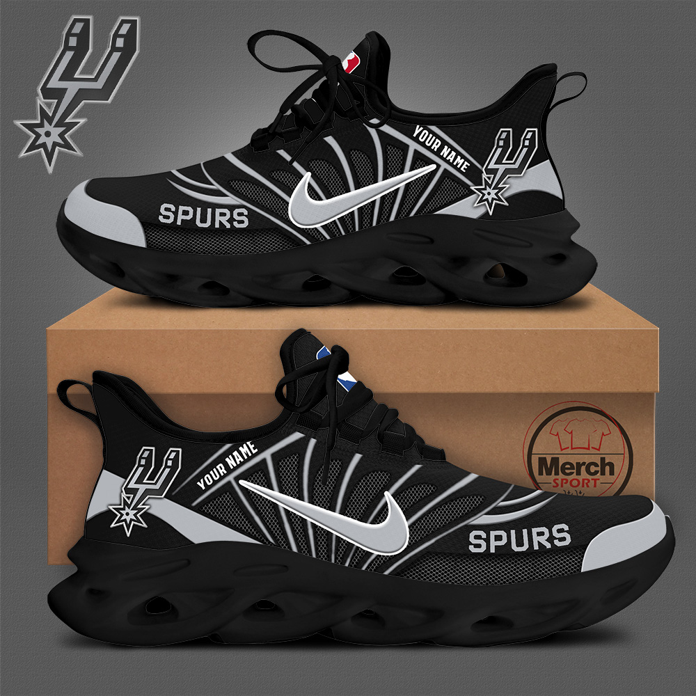 San Antonio Spurs Personalized Max Soul Shoes - Famjoys San Antonio Spurs Personalized Max Soul Shoes - Famjoys