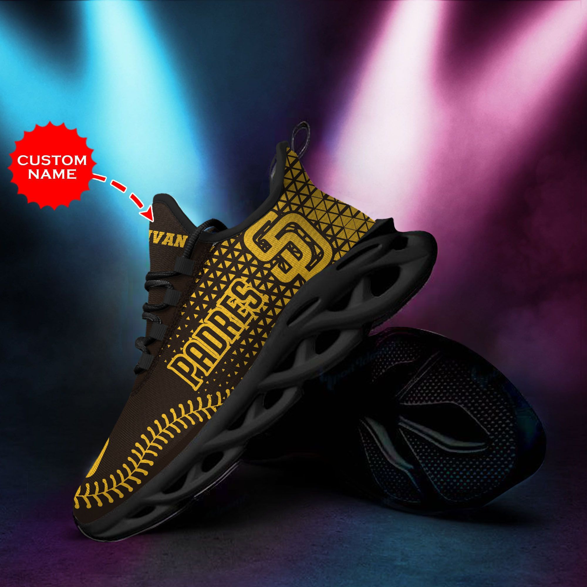 San Diego Padres Custom Personalized Max Soul Sneakers Shoes