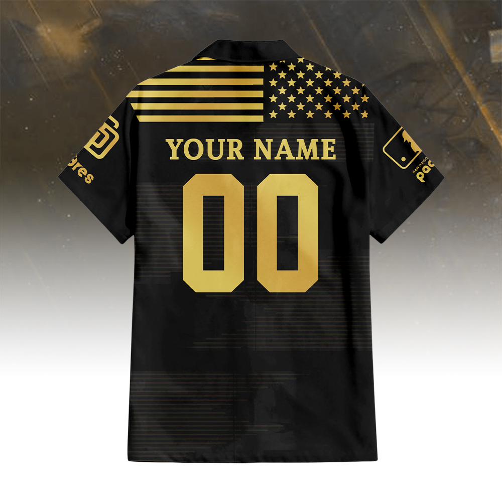 San Diego Padres Golden Hawaiian Shirt - Famjoys San Diego Padres Golden Hawaiian Shirt - Famjoys