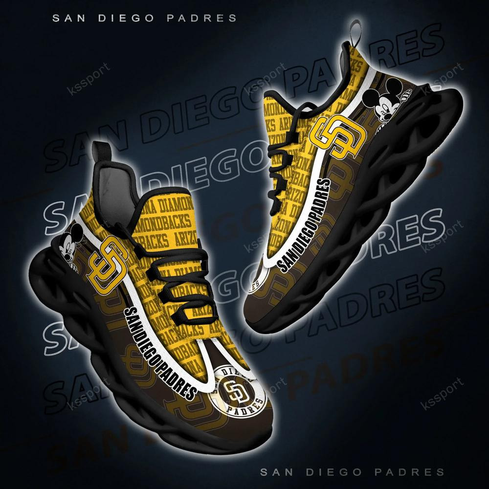 San Diego Padres Max Soul Clunky Sneakers - Famjoys San Diego Padres Max Soul Clunky Sneakers - Famjoys