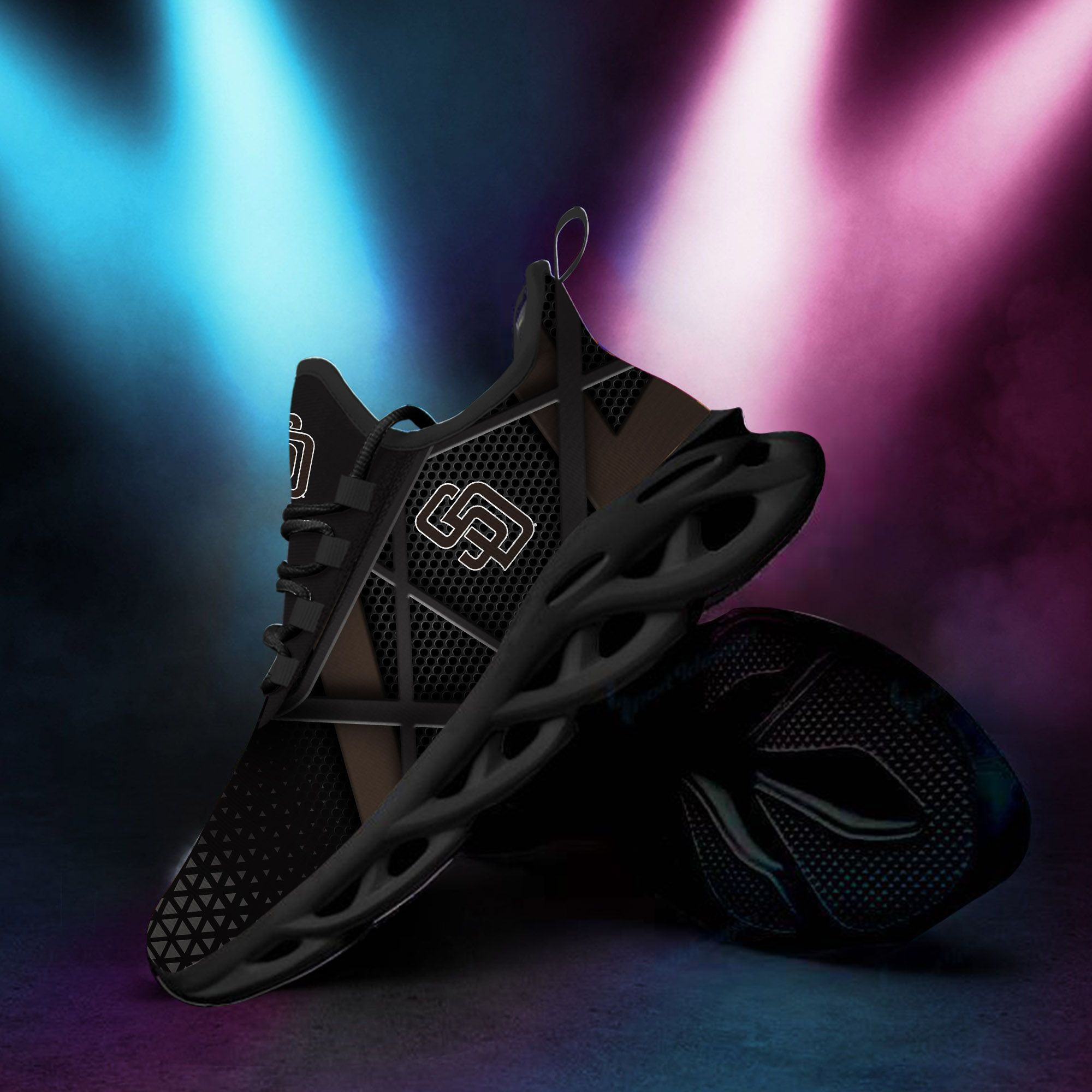San Diego Padres Max Soul Sneakers Shoes - Famjoys San Diego Padres Max Soul Sneakers Shoes - Famjoys