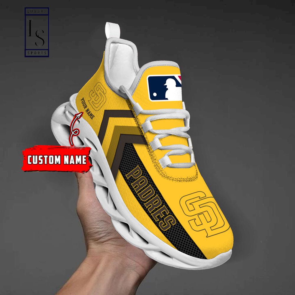 San Diego Padres Personalized Max Soul Shoes - Famjoys San Diego Padres Personalized Max Soul Shoes - Famjoys